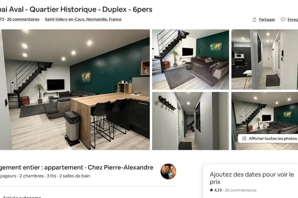דירות סן-ולרי-אן-קו Quartier Historique Duplex 6Pers מראה חיצוני תמונה